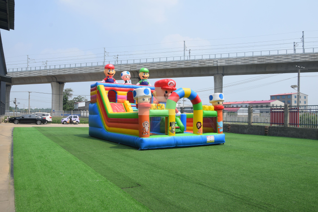 Mario Brother Inflatable Slide for Playground 