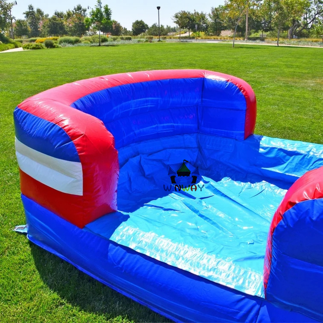 Inflatable Slide with blue and red Bouncer 