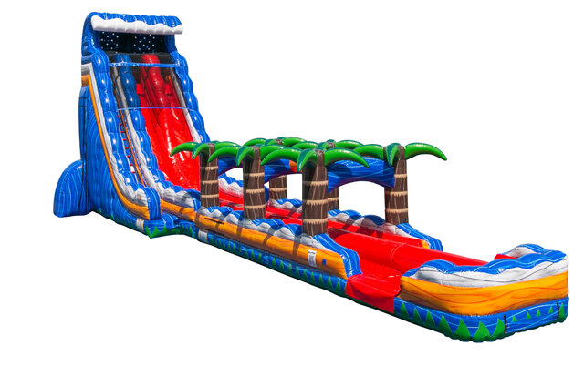 Inflatable Gaint Water Long Slide with Pool