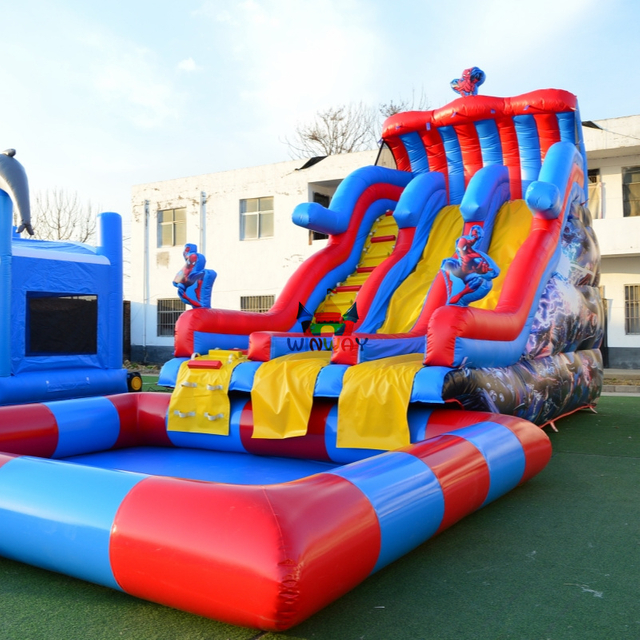  Inflatable Water Slide with Pool 