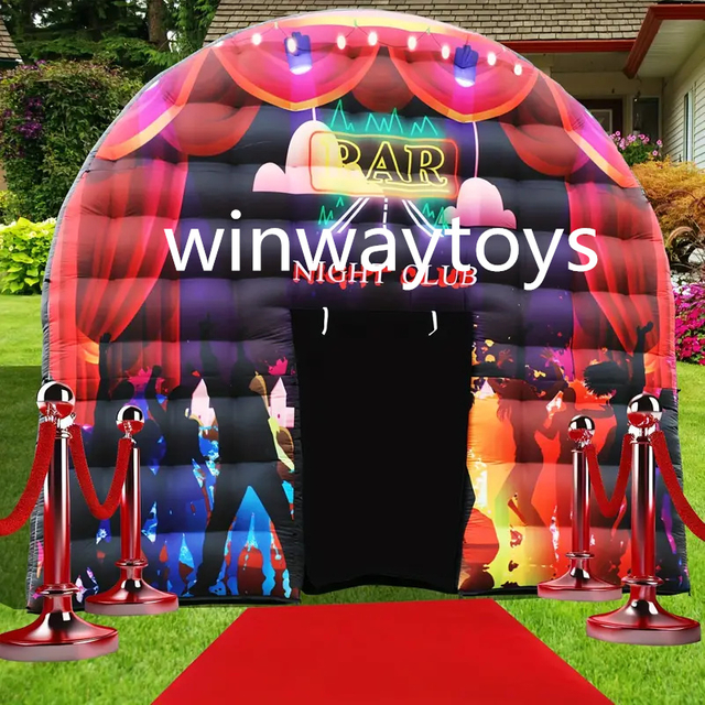 Large Black Inflatable Party Tent
