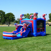 Inflatable Slide with blue and red Bouncer 