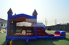 Blue Red Marble Bounce Castle Combos with Velcro Banners