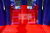 Blue Red Marble Bounce Castle Combos with Velcro Banners