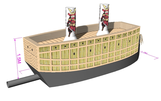 Inflatable Ship Model