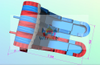 Dual Lane Water Slide with water pool