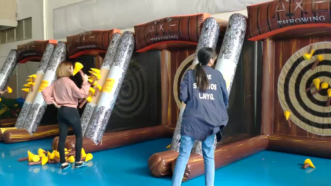 inflatable axe game