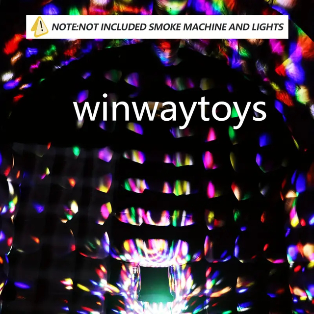 Large Black Inflatable Party Tent