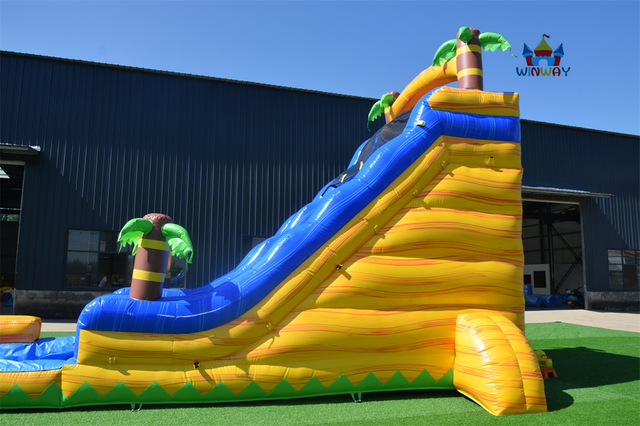 29ft Fire Inflatable Water Slide 