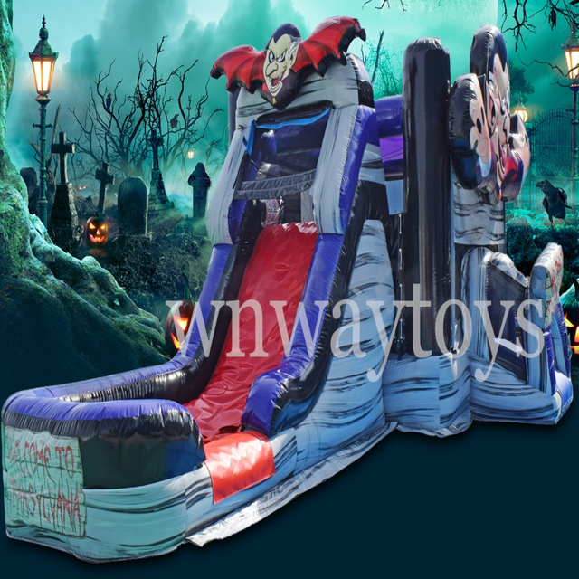Inflatable Halloween Bouncer with slide