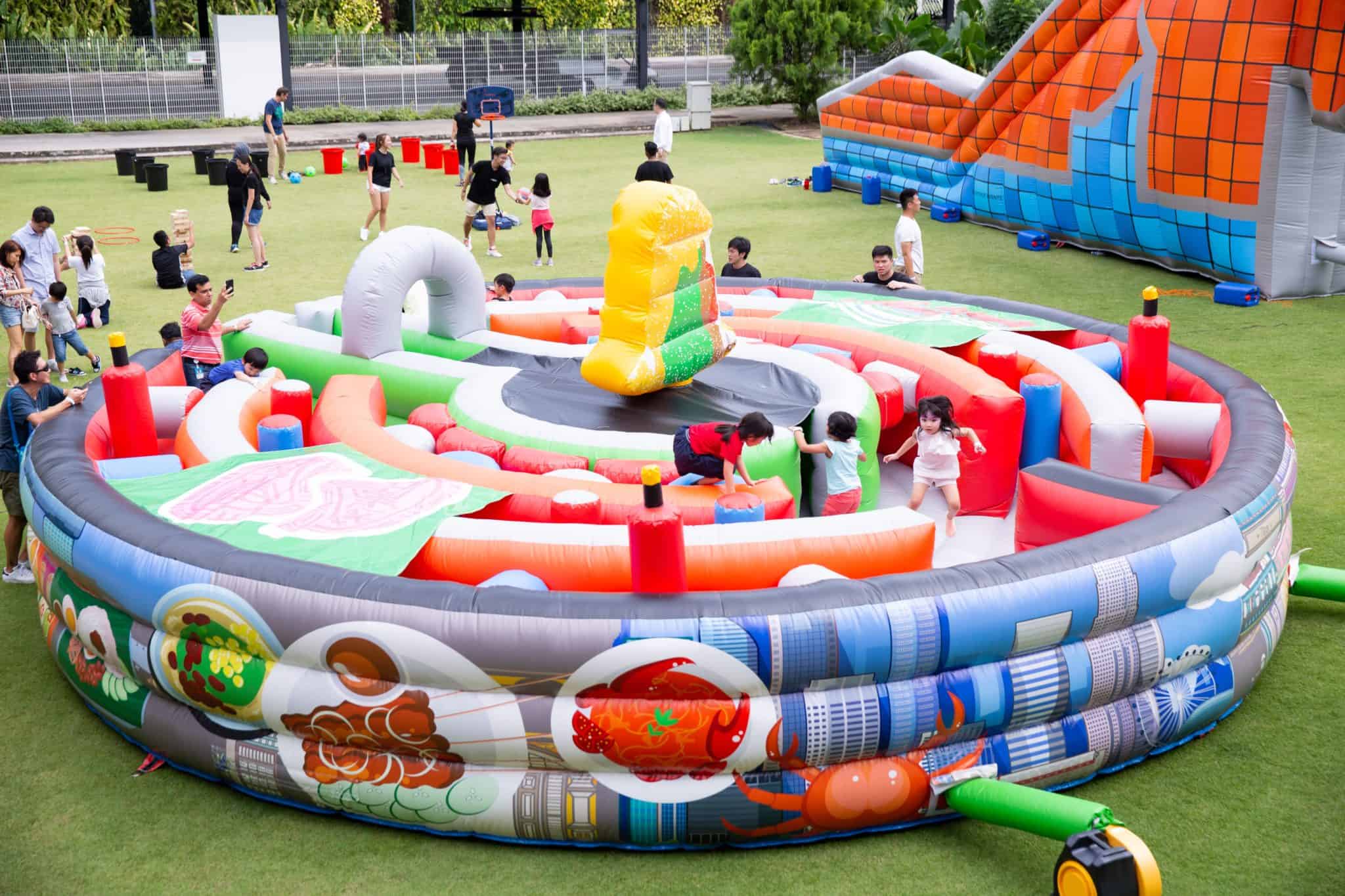 Site selection of inflatable castle