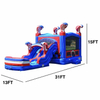 Inflatable Slide with blue and red Bouncer 