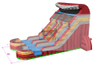 Fire Red Dual Lane Wave Water Slide