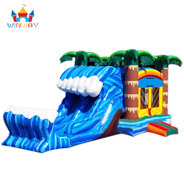 2 Lane Slide Bounce House Combo