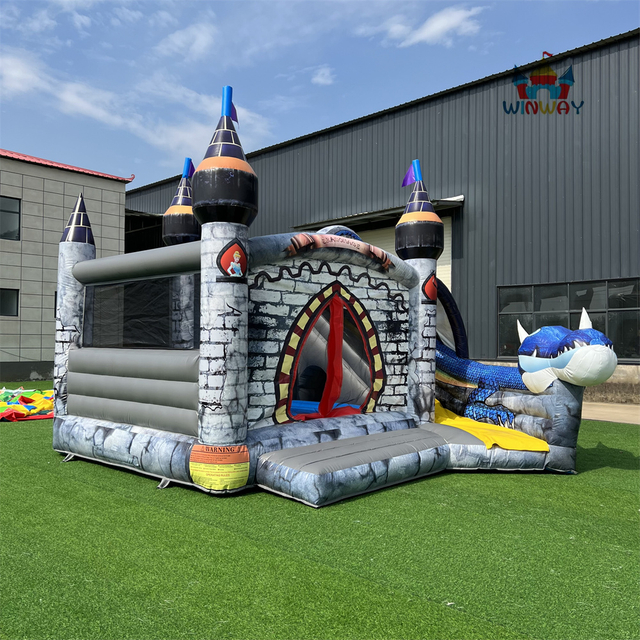 Dragon Bounce House with Slide Castle Combo 