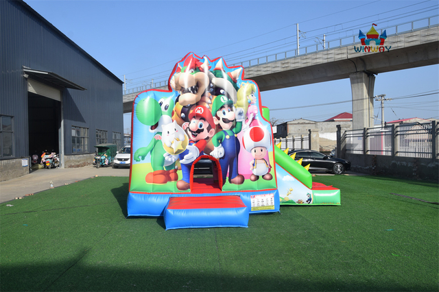 Mario Brother Bounce House with Slide