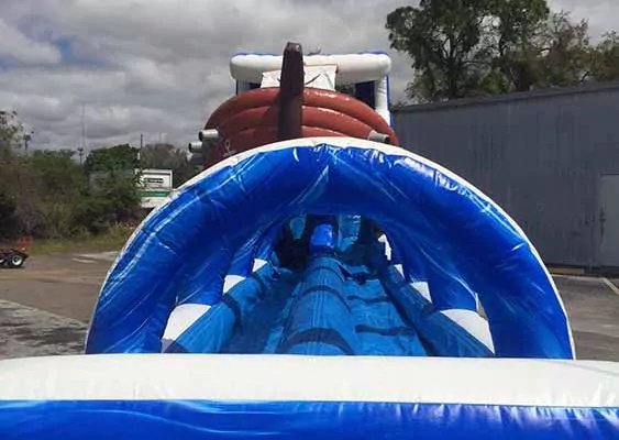 Inflatable Pirate Ship Wtare Slide