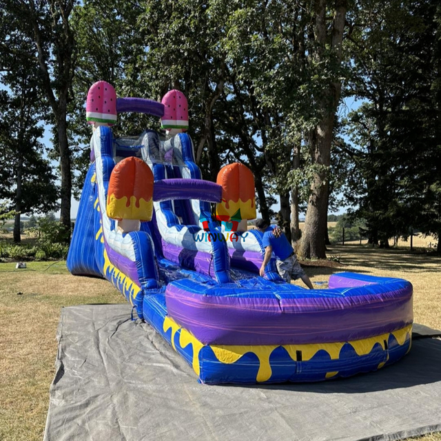 Inflatable Ice Cream Water Slide 