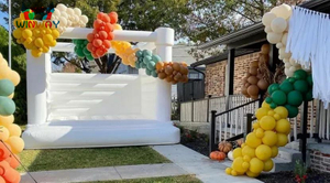 Colorful Bounce House for Newlywed