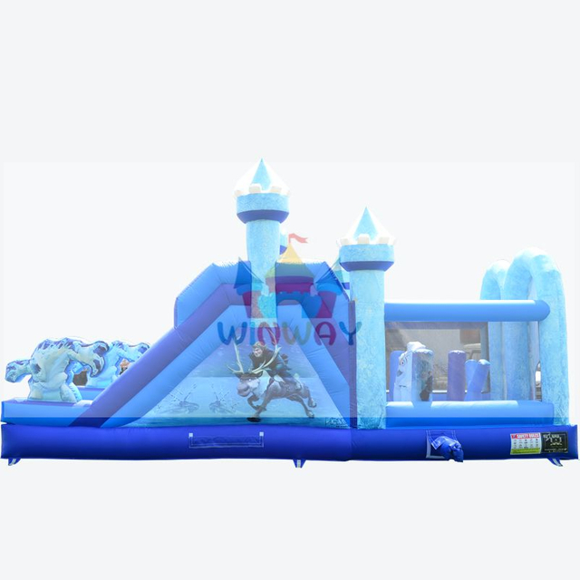 Frozen Princess Inflatable Obstacle Course