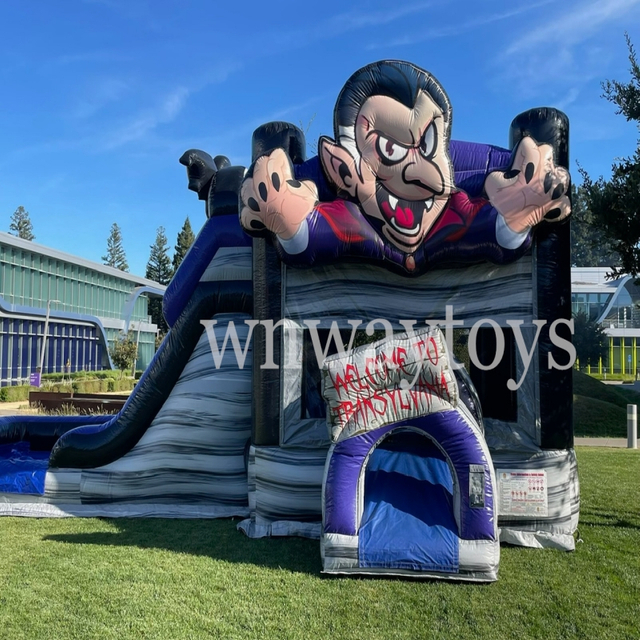 Inflatable Halloween Bouncer with slide