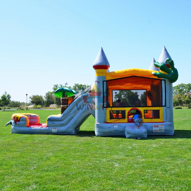 Inflatable Dinosaur Bouncer Slide