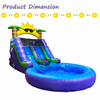 Inflatable sun Water Slide Pool 