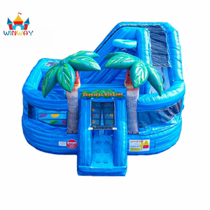 Tropical Kids Zone Inflatable Silde