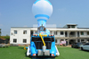 Giant Inflatable Bus Obstacle Course with Blower