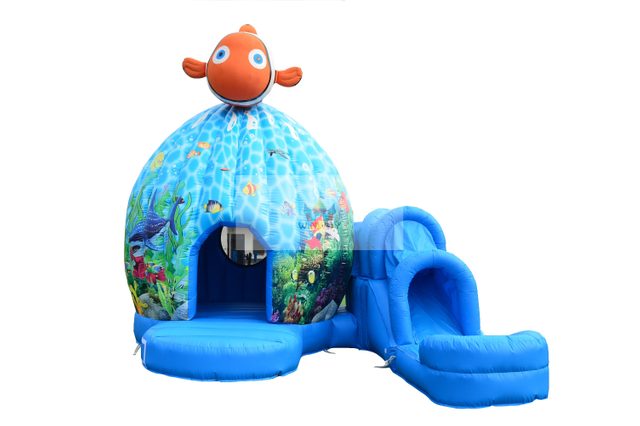 19ftt Nemo Inflatable Bounce House Combo Jumping Castle Water Slide