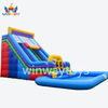 Inflatable slide with pool