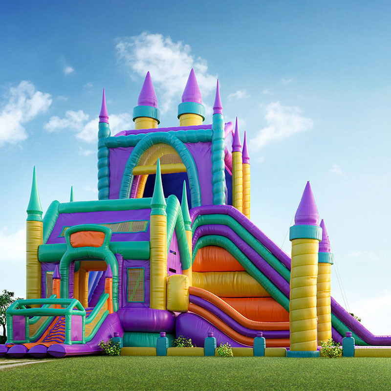 Inflatable castle in shopping mall