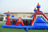 47ft Blue Red Inflatable Obstacle Course