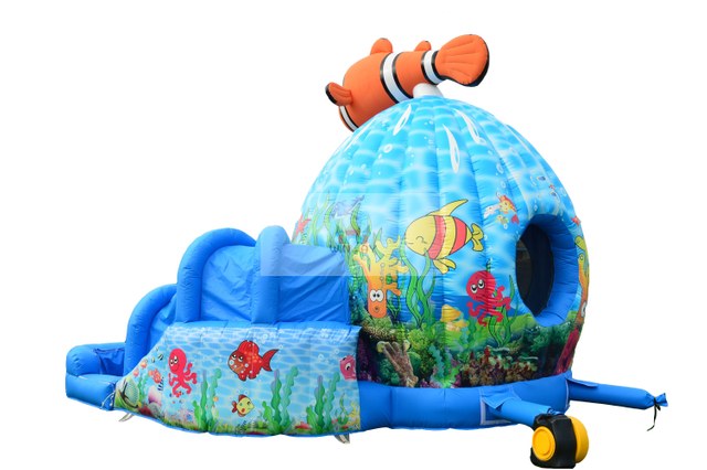 19ftt Nemo Inflatable Bounce House Combo Jumping Castle Water Slide
