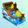 Inflatable Pirate Ship Water Slide
