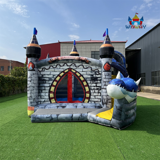 Dragon Bounce House with Slide Castle Combo 