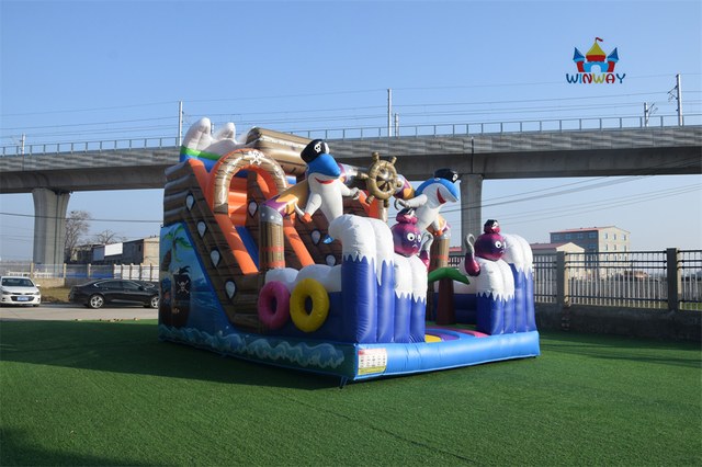 Pirate Inflatable Slide Dry Slide