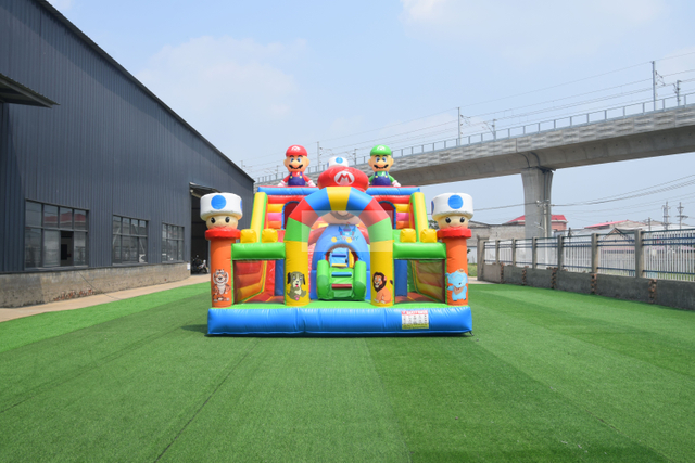 Mario Brother Inflatable Slide for Playground 