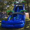 Inflatable Water Blue Slide with Pool 