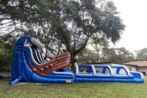 Inflatable Pirate Ship Wtare Slide