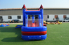 Blue Red Marble Bounce Castle Combos with Velcro Banners