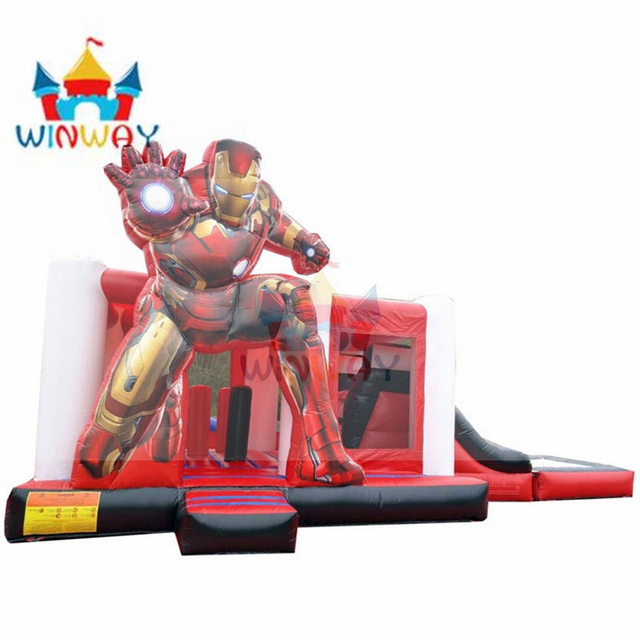 Spiderman Jumping Castle with Slide Combo