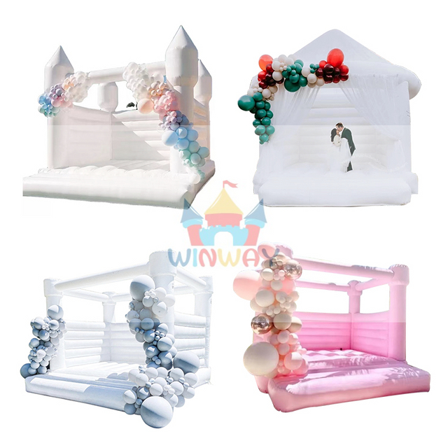  Inflatable Wedding Bouncy Castle Jumping 