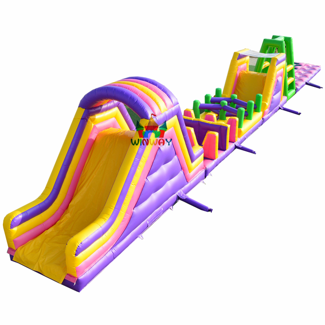 Giant Long Inflatable Obstacle Course 