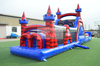 47ft Blue Red Inflatable Obstacle Course