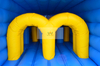 Giant Inflatable Bus Obstacle Course with Blower