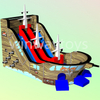 Inflatable Pirate Ship Water Slide