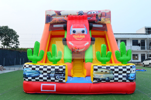 Inflatable Cars Theme Lightning Inflatable Slide Dry 