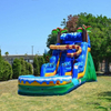 Inflatable water slide with pool 