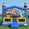Inflatable bouncer house with different banner